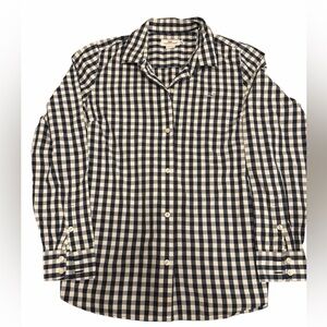 Vineyard Vines Women’s Button Down Top Size Ten Navy and White 10